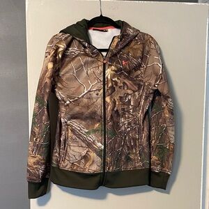 Under Armour Camouflage Hoodie - Brown and Green